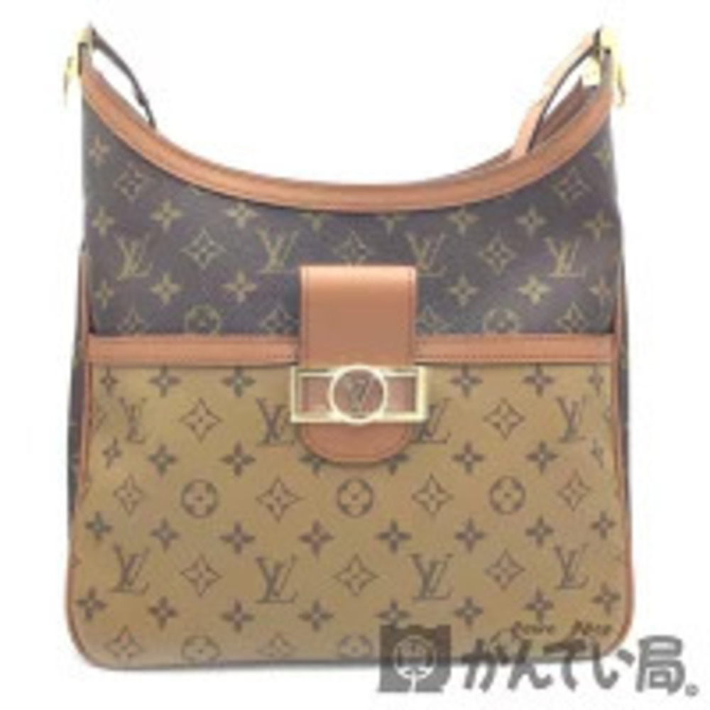 LOUIS VUITTON Monogram Reverse Hobo Dauphine Shoulder Bag Handbag